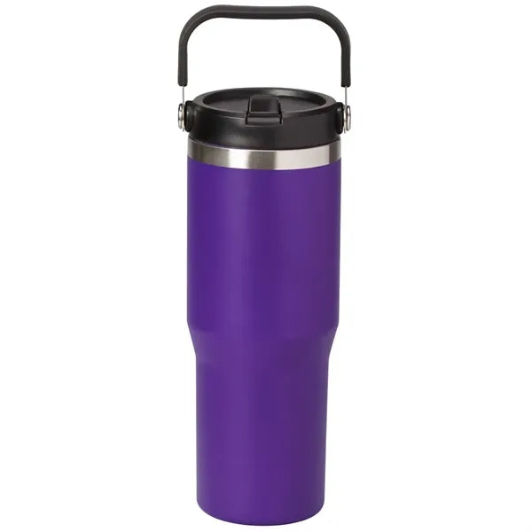 30oz. Stainless Steel Insulated Mug with Handle and Built-In