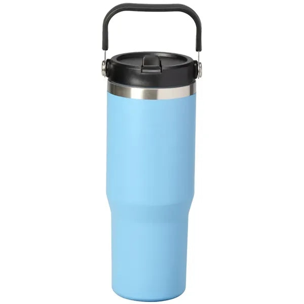 30oz. Stainless Steel Insulated Mug with Handle and Built-In