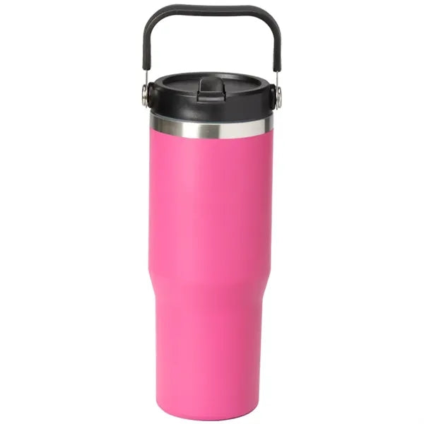 30oz. Stainless Steel Insulated Mug with Handle and Built-In