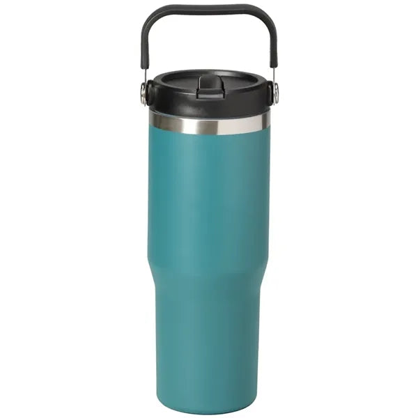 30oz. Stainless Steel Insulated Mug with Handle and Built-In