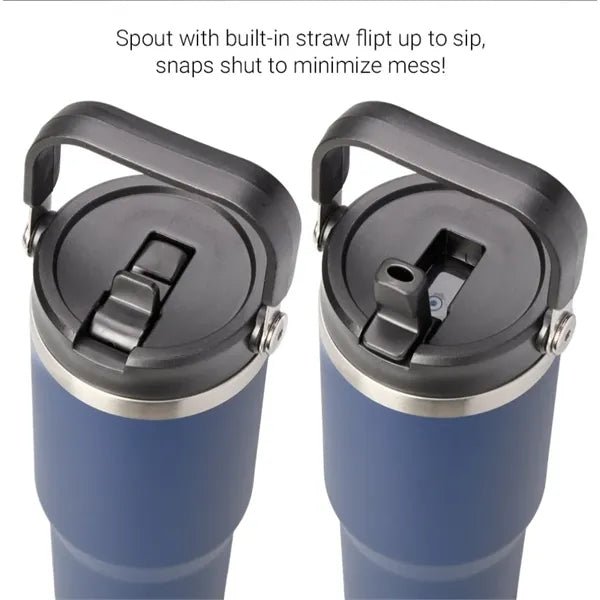 30oz. Stainless Steel Insulated Mug with Handle and Built-In
