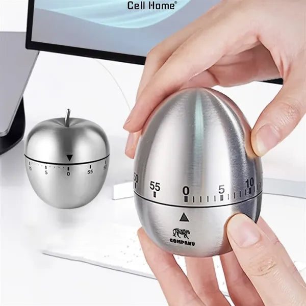 Stainless Steel Manual Kitchen Timer