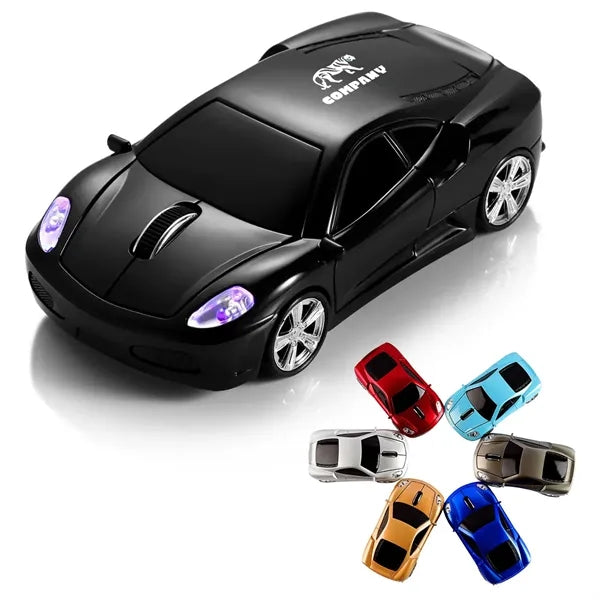 LED Light Wireless Car Shape Mini Mouse