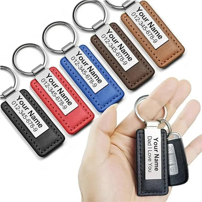 Custom Pu Leather Metal Key Chain