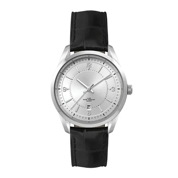 33MM METAL SILVER CASE, 3 HAND MVMT, SILVER DIAL, ...