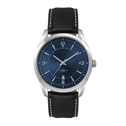 42MM METAL SILVER CASE, 3 HAND MVMT, BLUE DIAL, DT...