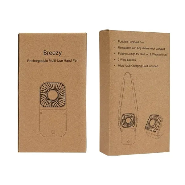 Breezy Rechargeable Multi-Use Hand Fan