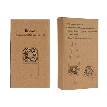 Breezy Rechargeable Multi-Use Hand Fan