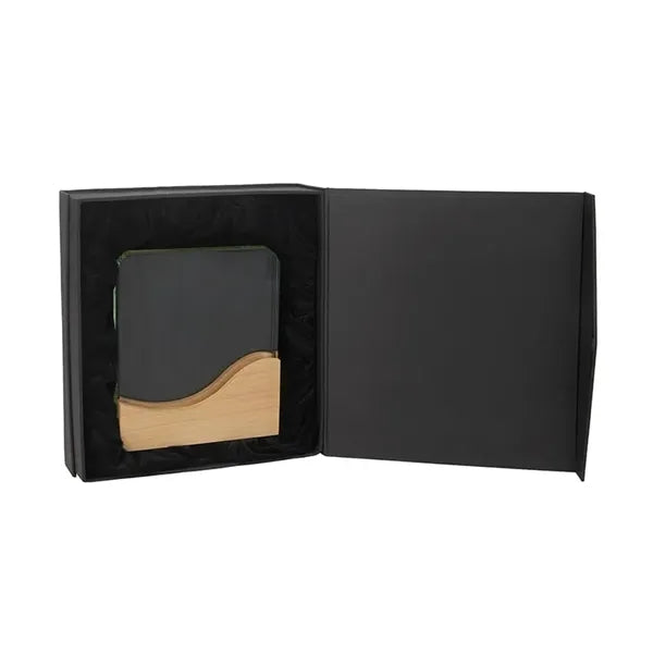 Ola Crystal Award with Wood Base