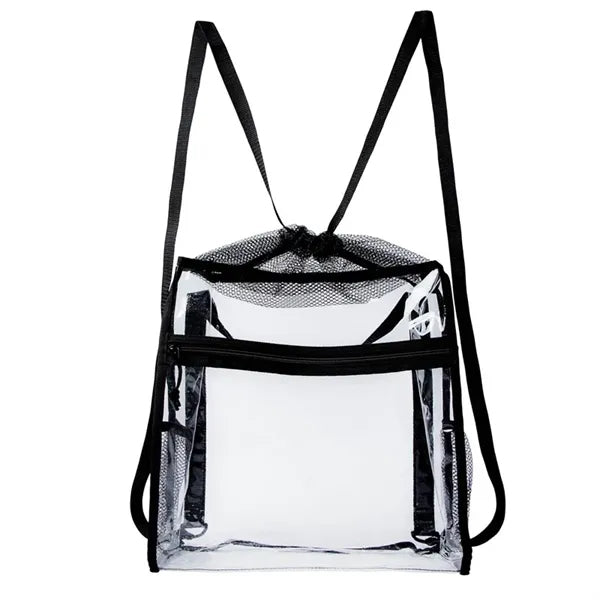 Ramsey Clear Drawstring Backpack