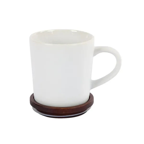 Copenhagen 16 oz. Ceramic Mug w/ Wood Lid