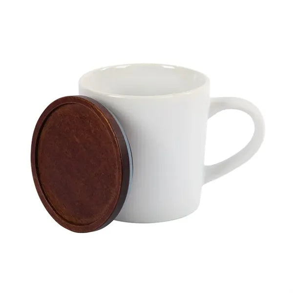 Copenhagen 16 oz. Ceramic Mug w/ Wood Lid