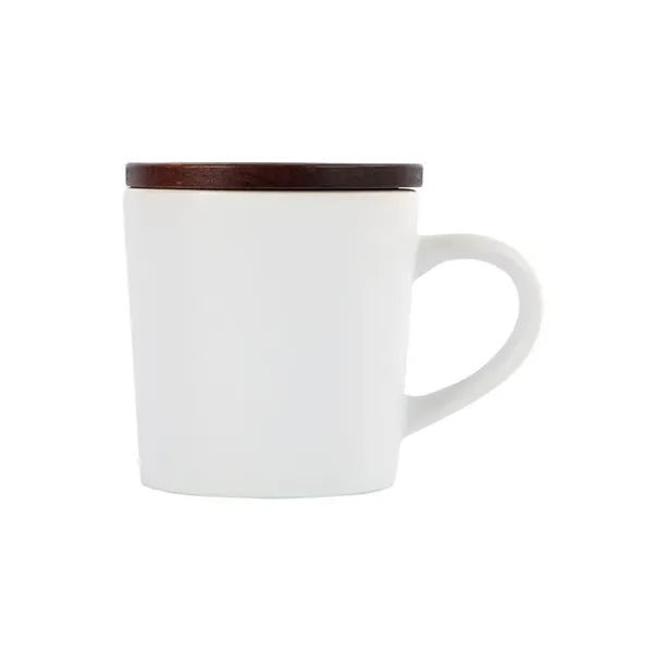 Copenhagen 16 oz. Ceramic Mug w/ Wood Lid