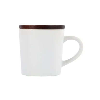 Copenhagen 16 oz. Ceramic Mug w/ Wood Lid
