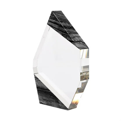 Aquila Crystal Polygon with Marble Trim