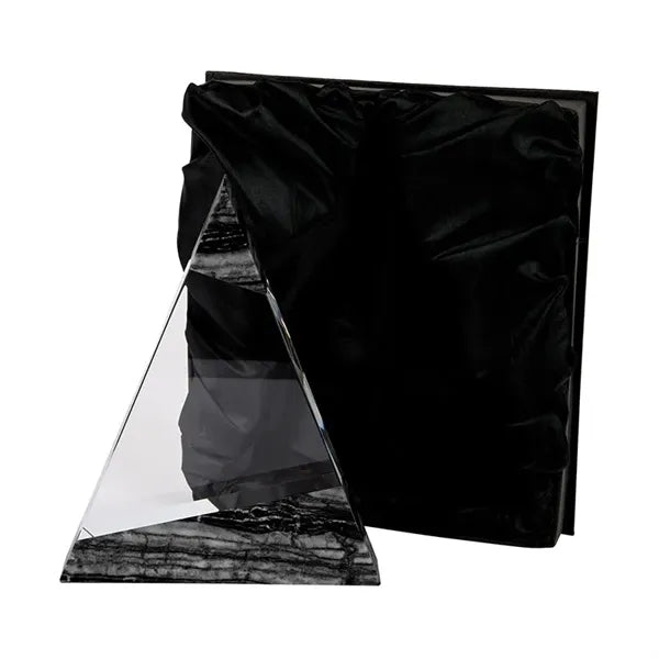 Vega Triangle Crystal with Marble Trim
