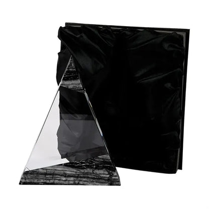 Vega Triangle Crystal with Marble Trim