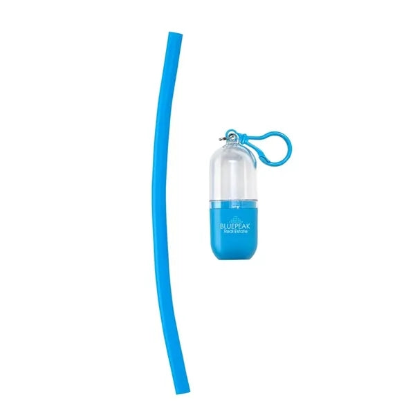 Bellini Silicone Straw in Capsule Case