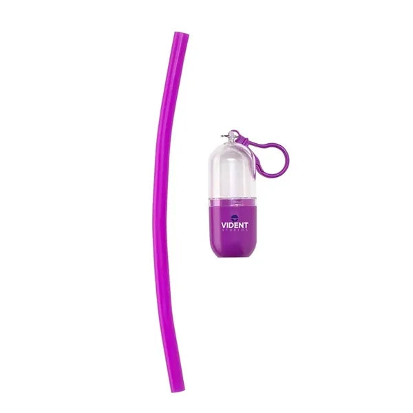 Bellini Silicone Straw in Capsule Case