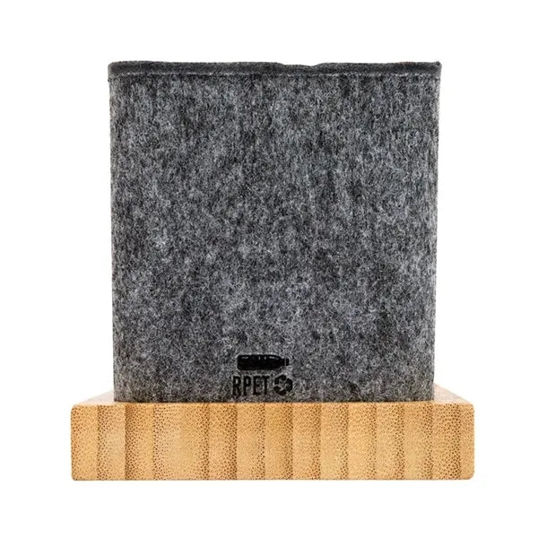 Renton Recycled Felt and Bamboo Pen/Device/Card Holder