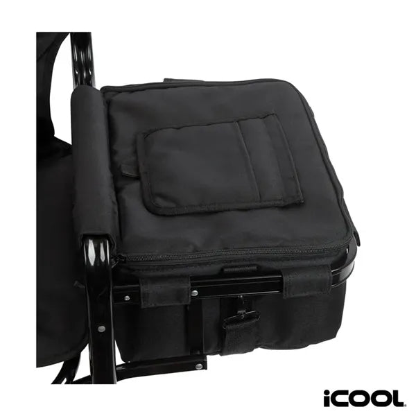 iCOOL Twin Peaks Deluxe Camping Chair With 18-Can Cooler