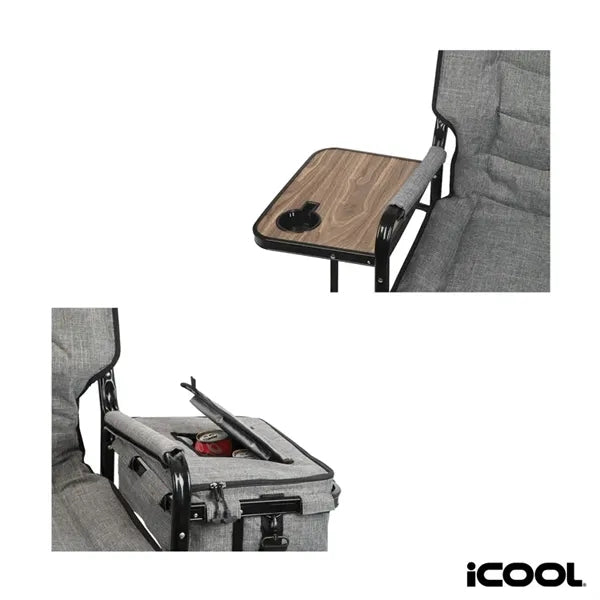 iCOOL Twin Peaks Deluxe Camping Chair With 18-Can Cooler
