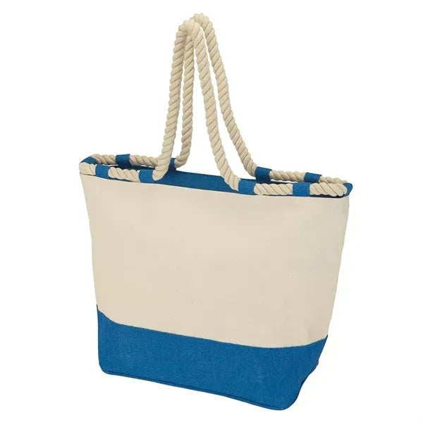Barcelona Canvas & Jute Tote