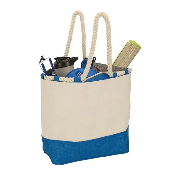 Barcelona Canvas & Jute Tote