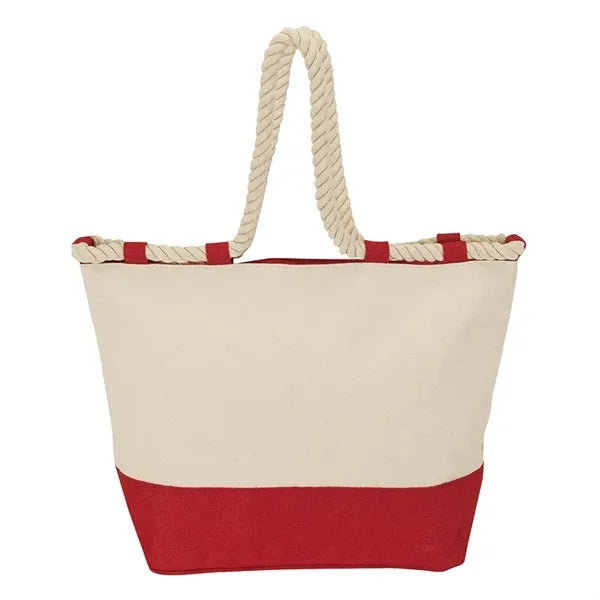 Barcelona Canvas & Jute Tote