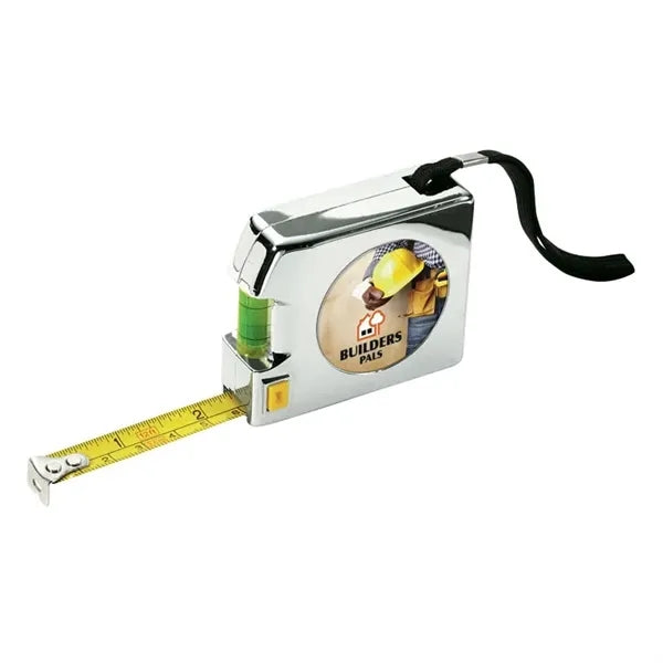 Shorewood 12 ft. Chrome Tape Measure & Level