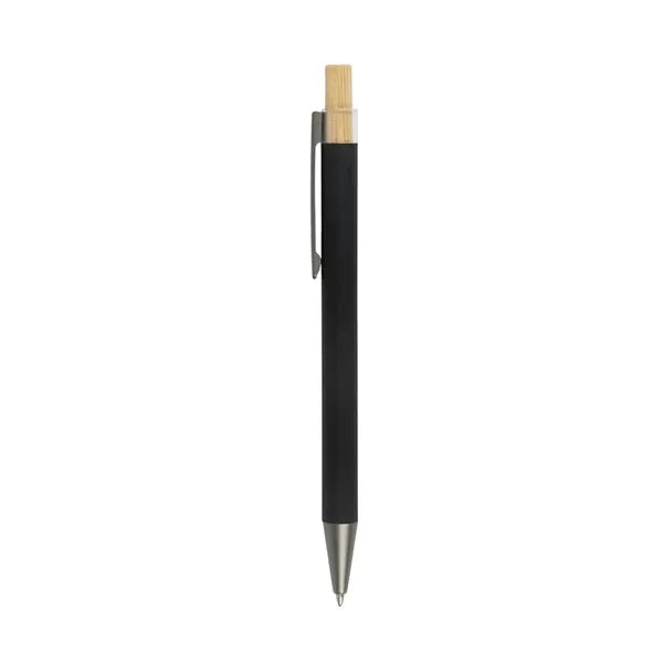 Arundi Recycled Aluminum Pen With Bamboo Plunger