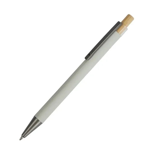 Arundi Recycled Aluminum Pen With Bamboo Plunger