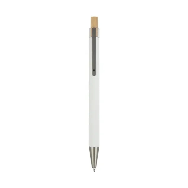 Arundi Recycled Aluminum Pen With Bamboo Plunger