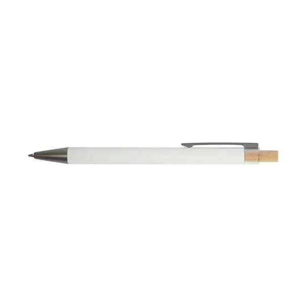 Arundi Recycled Aluminum Pen With Bamboo Plunger