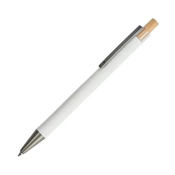 Arundi Recycled Aluminum Pen With Bamboo Plunger