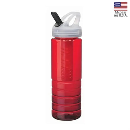 Malibu 26 oz. PET Bottle with Flip Spout & Infuser