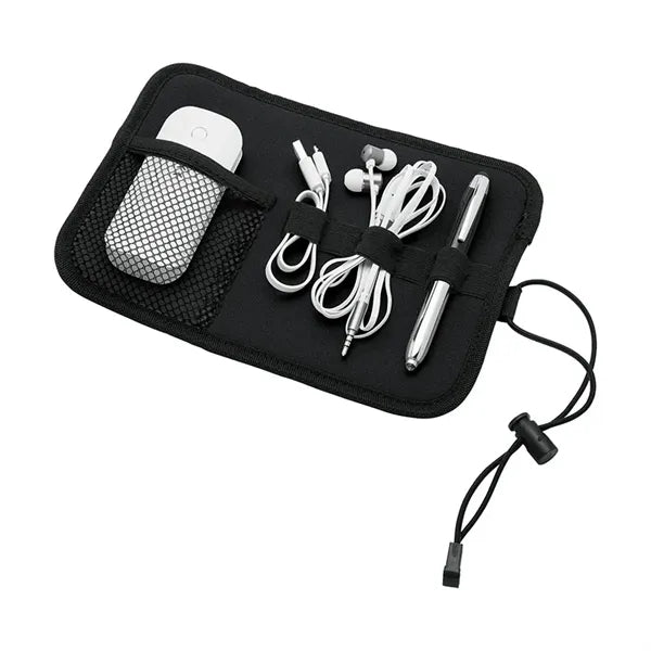 Somalia Neoprene Roll-Up Tech Organizer