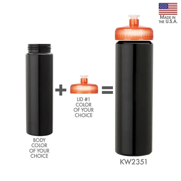 Newport 25 oz. PET Bottle with Pull Spout Lid