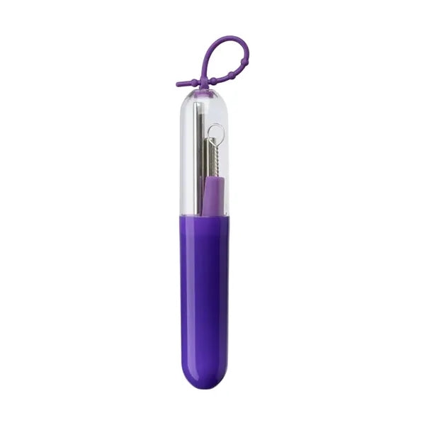 Paloma 5-Piece Stainless Steel Straw Set