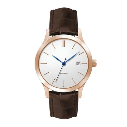 40MM STEEL ROSE GOLD CASE, 3 HAND "AUTOMATIC" MVMT...