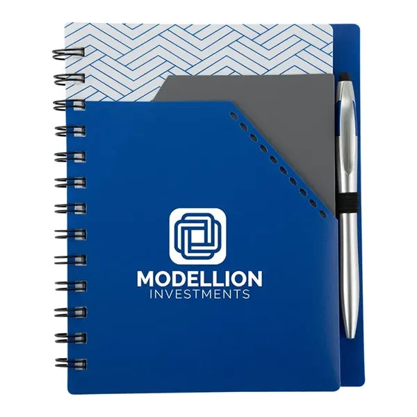 Trapezoid Junior Notebook w/ Stylus Pen