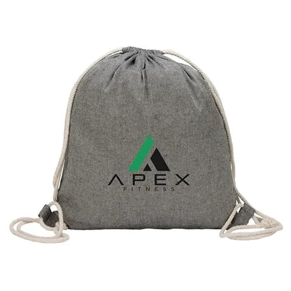 Huron Recycled Cotton Drawstring Tote