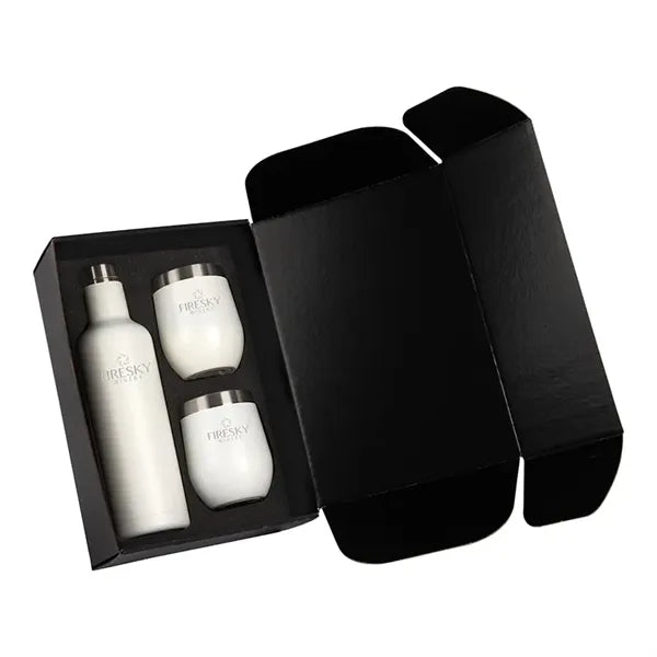 Bliss Wine Bottle & 2 Tumbler Gift Set