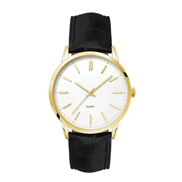 Men's Metal Case 3-Hand movement Men's Gold Plated Metal ...