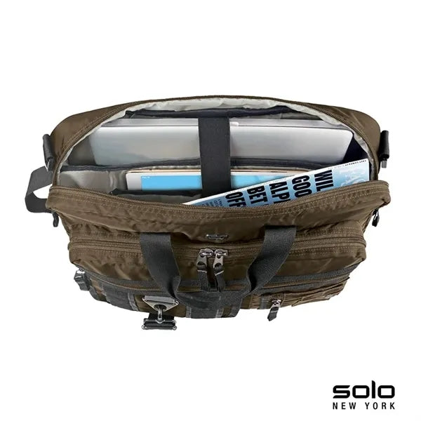 Solo New York Zone Briefcase Backpack Hybrid