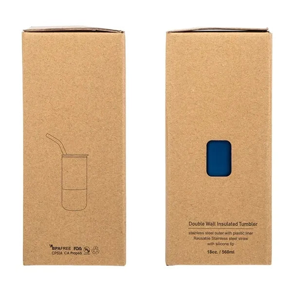 Emmett 18 oz. Double Wall Steel/PP Liner Tumbler