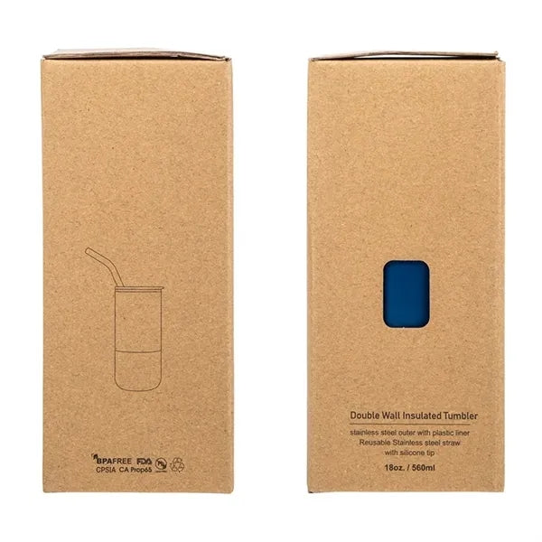 Emmett 18 oz. Double Wall Steel/PP Liner Tumbler