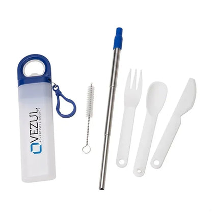 Griffith 3-in-1 Metal Straw, Cutlery Set & Bottle Opener