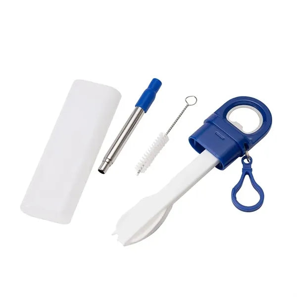 Griffith 3-in-1 Metal Straw, Cutlery Set & Bottle Opener