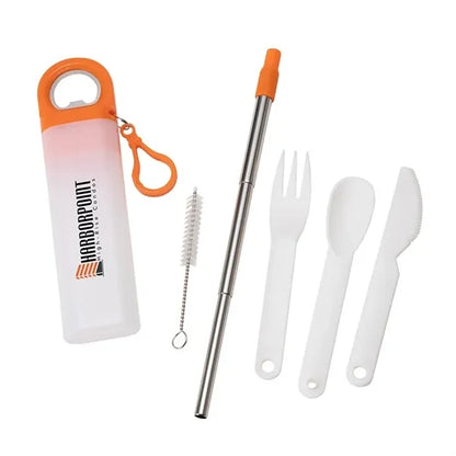 Griffith 3-in-1 Metal Straw, Cutlery Set & Bottle Opener
